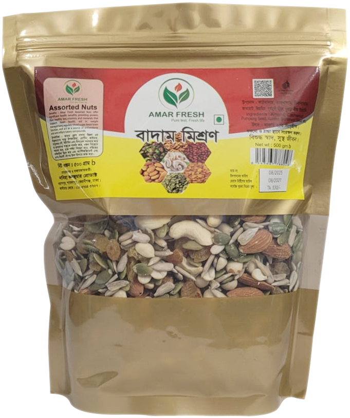 বাদাম মিশ্রন /Mixed Nut (500gm)